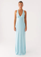 Desi Halterneck Maxi Dress - Mint